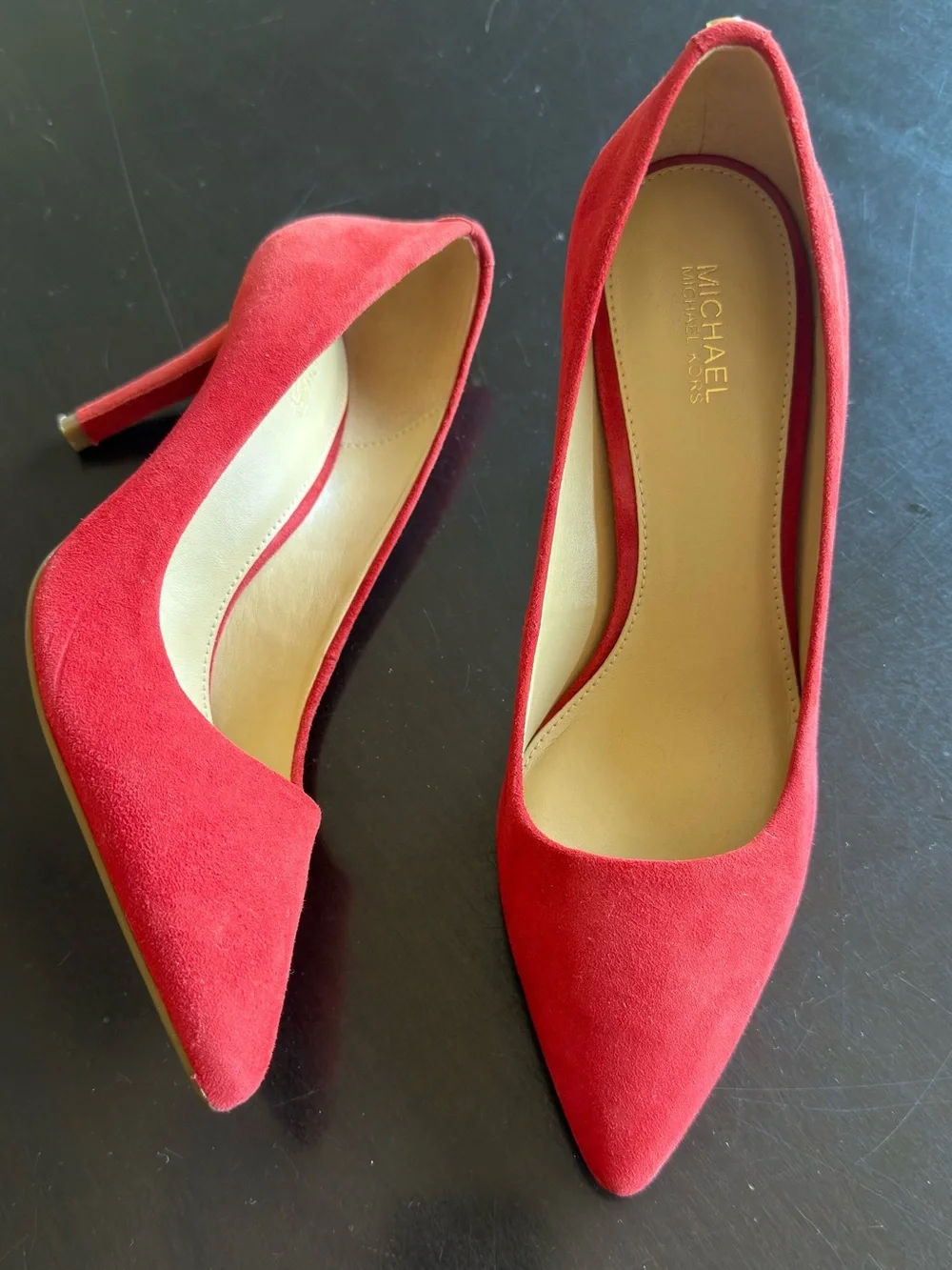 Michael Kors Alina red suede stiletto size 7